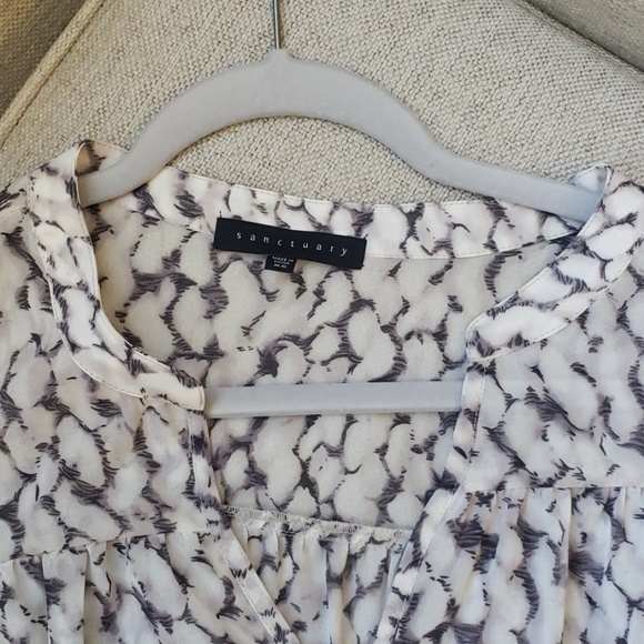 Sanctuary XS sheer blouse - Picture 2 of 3